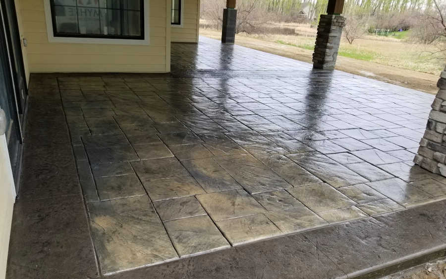 gray slate porch