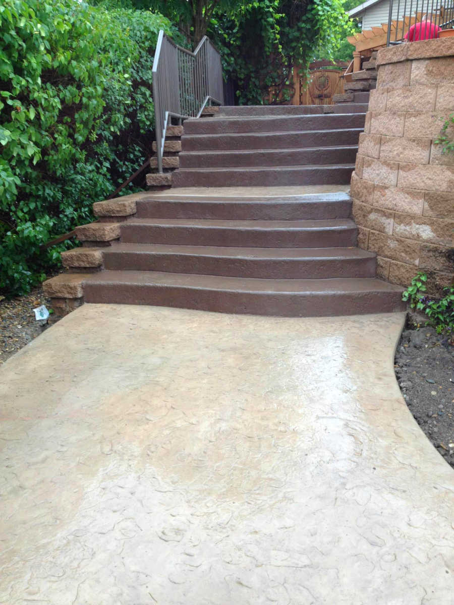 sandstone pathway stairs