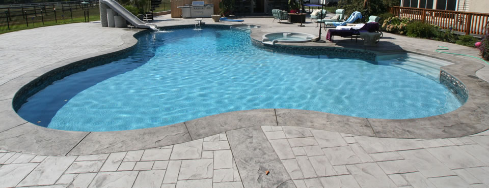 Gray Slate Pool Deck