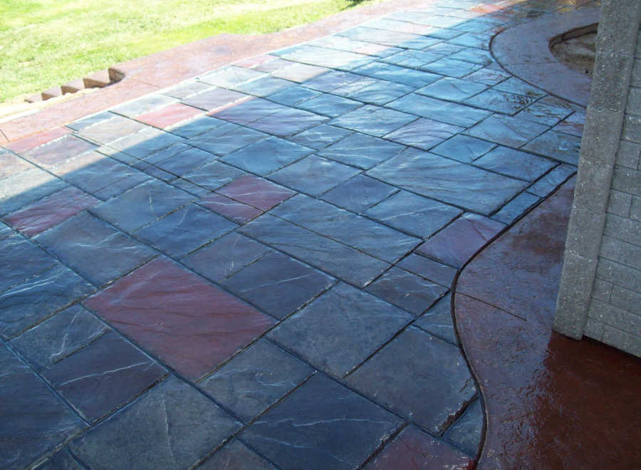 ashlar slate patio