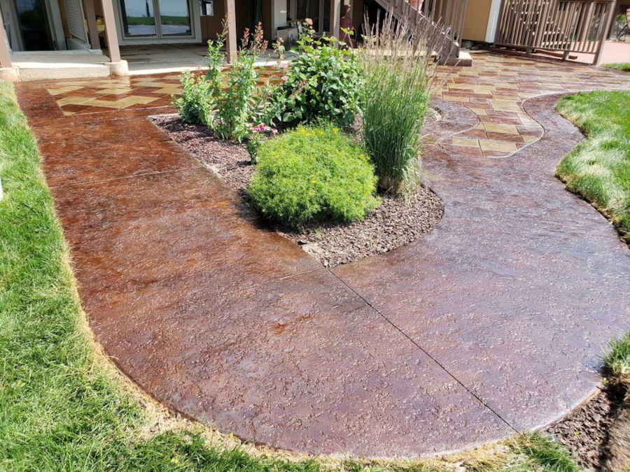 decorative finish home backyard