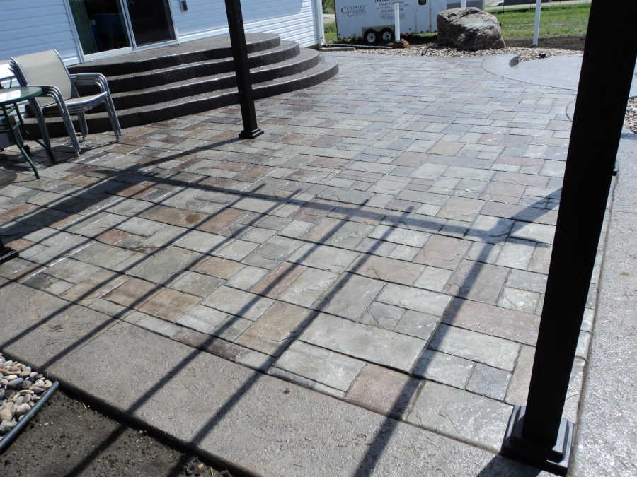 slate colors patio patterns