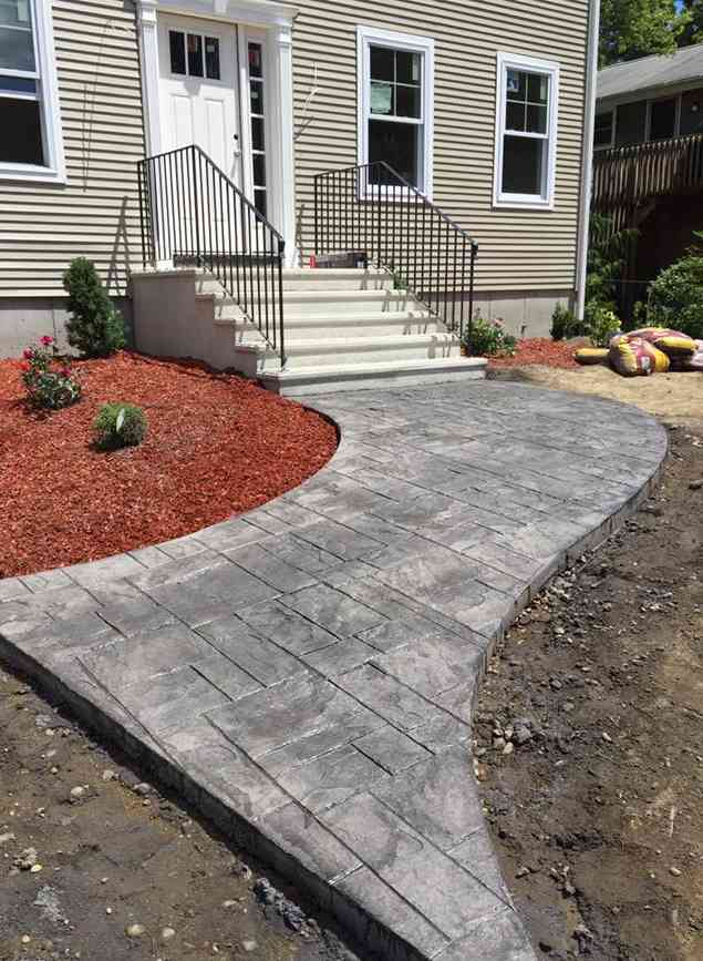 jimmys concrete specialist woonsocket ri front walk