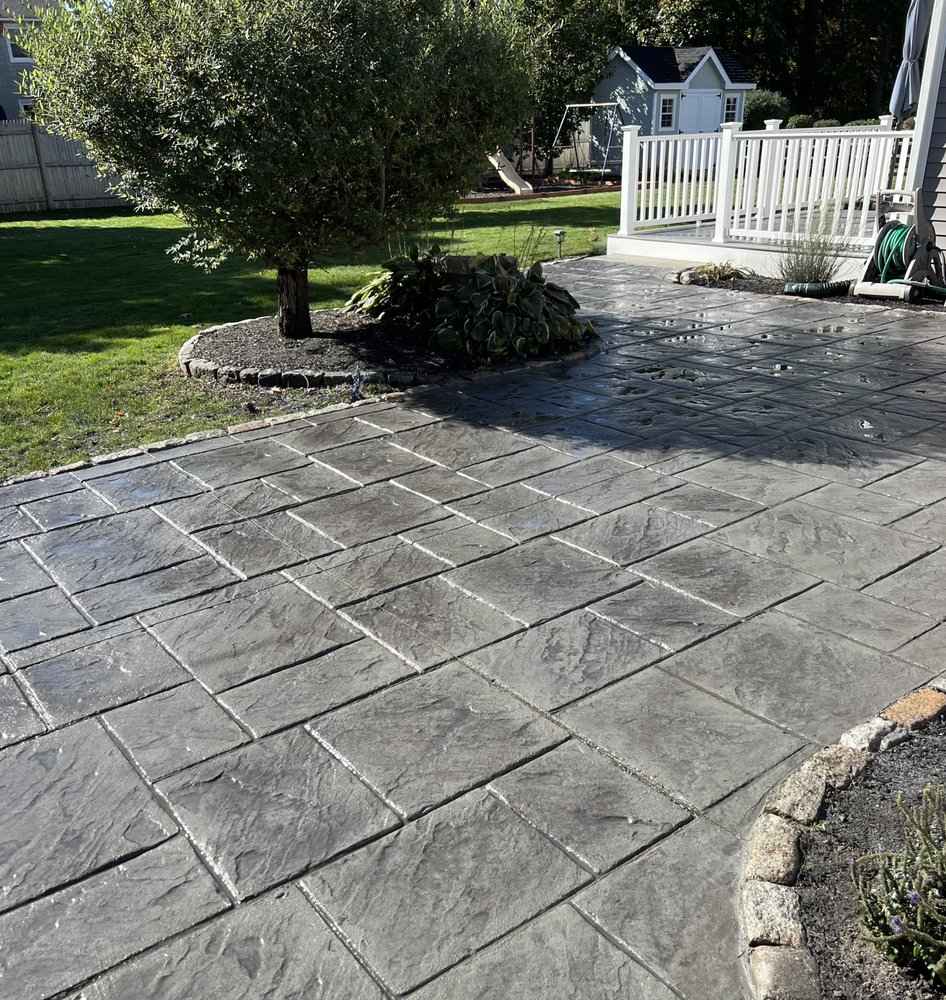 kfg concrete construction coventry ri slate stone patio