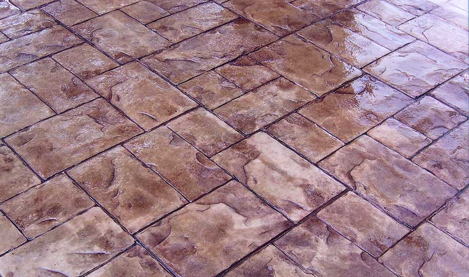 Ashlar Slate Stamped Concrete