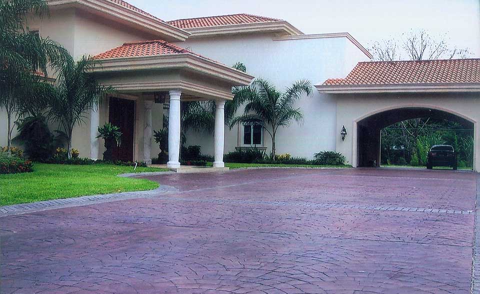 Stamped Concrete Driveway